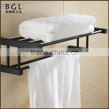 China wholesale Zinc alloy Rubber painting Bathroom sanitary items Towel Shelf