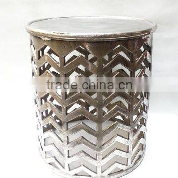 Aluminium Cast Side Stool / Metal Coffee Table