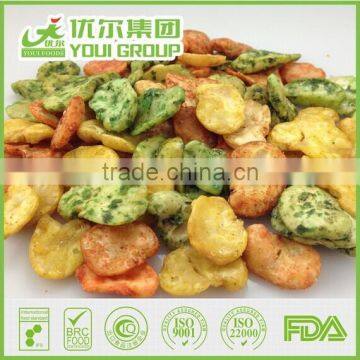 Manufacturer of Beans Supply Crispy Seaweed Broad Bean Chips Snack