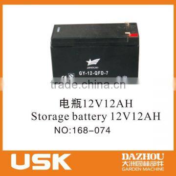 Storage battery 12V12AH(1) for USK 2KW gasoline generator 168F/2900H(GX160) 5.5HP/6.5HP spare part