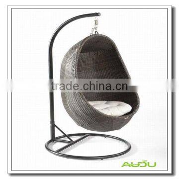 Audu Outdoor Rattan Hanging Egg Chair/Oval Egg Chair/Hanging Egg Chair