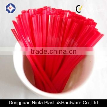 colored plastic coated without metal wire twist ties made in Dongguan