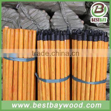 Middle East hot sale wood color 120x2.2cm pvc broom stick,wooden broom stick