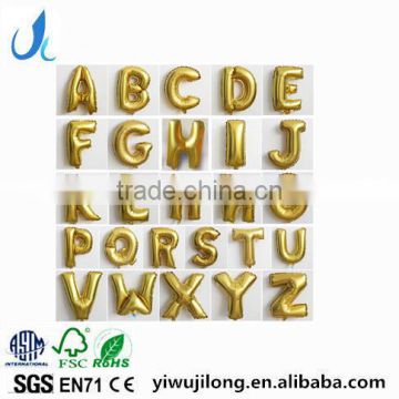 32 inch gold silver color foil letter balloons for party decoration