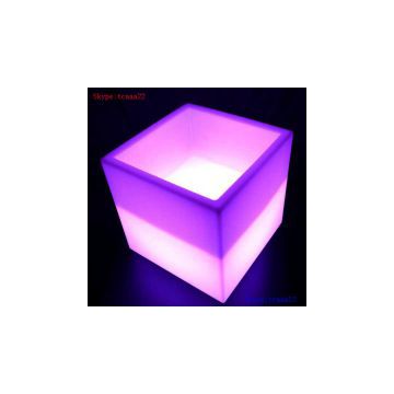 led plastic ice cube bucket with lights