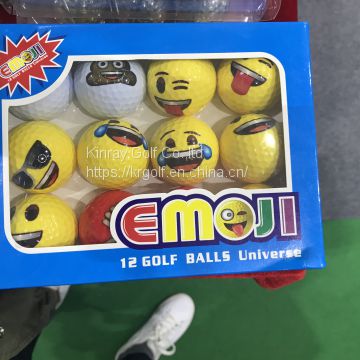 Emoji novelty mini golf balls