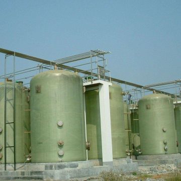 Fiberglass Chemical Storage Tanks Glass Fiber Tank Wastewater Treatment Buried