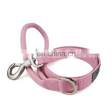 Soft nylon dog leash outdoor pet leash high elastic nylon material