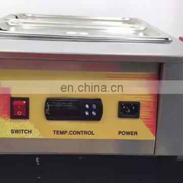 Commercial chocolate melting machine digital display panel with 3.5L+3.5L