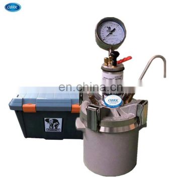 ASTM C231 Type B Standard Air Pressure Meter Kits for fresh concrete mix, Air Entrainment Meter