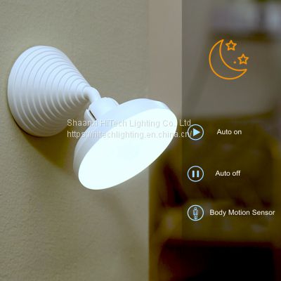 Creative Intelligent Auto PIR Motion Sensor LED Induction Rechargeable Night Light Activated Wall Light Kitchen Cabinet Lamp