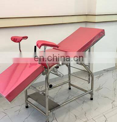 Factory Price Multi-function 8 legs Stainless Steel Delivery Bed for Hospital
