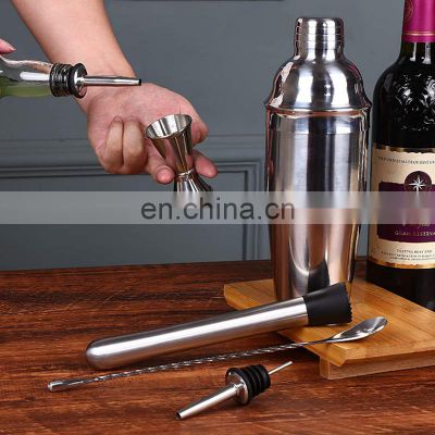 Customized Portable Egypt Stainless Steel Bartender Kit Tools Bar Set Cocktail Shaker