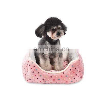 wholesale memory foam foldable custom plush soft tent washable cave designer small plush pet bed with storage