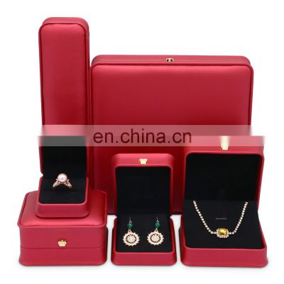 Fadeli Supplier Romantic Velvet Insert Pendant Ring Holder Case Wedding Engagement Leather Jewelry Box