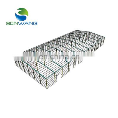 Low cost large span prefab building steel structure warehouse