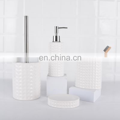 Modern Design Ceramic Bathroom Decor Accessories Sets