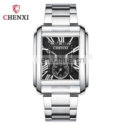 CHENXI 8216 Mens High Quality Stainless Steel Date Watch Custom Logo Analog Quartz Male Men Watch