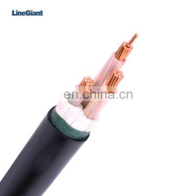 90 0.6/1kv Low Voltage 4 Core XLPE Copper Steel Tape Armoured PVC Insulation Electrical Power Cable