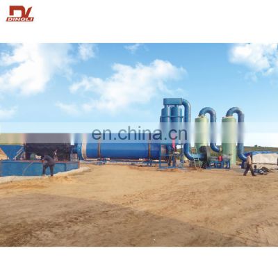 Paddle Agitated Cow Dung Rotary Drum Dryer for Hot Sale