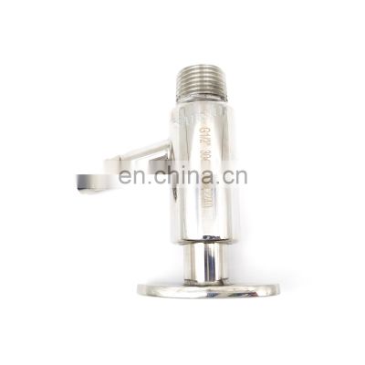 SS304/316l sanitary sample valve stainless steel manual sampling valve