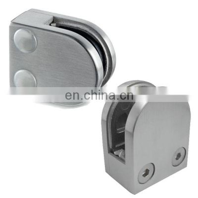Stainless Steel Spigot Glass Railing Clamp For Wall Mounting