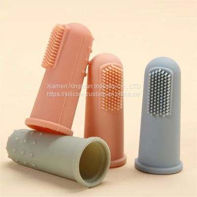 Baby Finger Toothbrush Soft Silicone Tooth Cleaning Baby Brush with box
