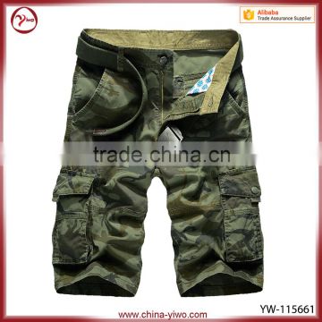 Custom size leisure style cargo shorts army