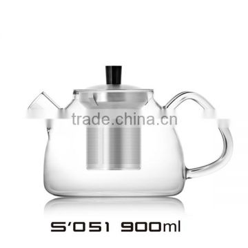 Hot sale! Samadoyo 900ml Stainless Steel Teapots with Round Spout Factory