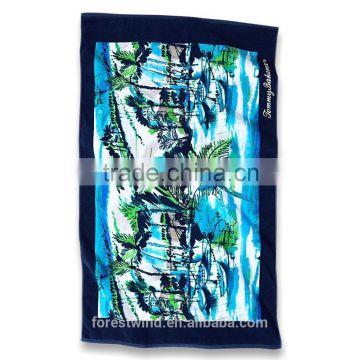Promotional/Wholesaler Custom Reactive Velour Beach Towel