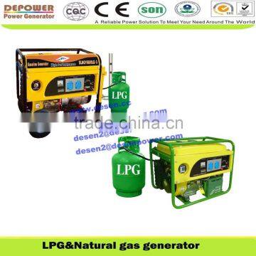 2,2.5,3,5,6,7KVA small natural gas turbine generator