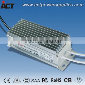 CE SAA approved 12V 5A 60W Waterproof LED driver ACT CV-12060C