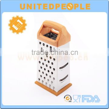 Wood Grain Handle 4 Sided Shaped Multi-purpose Zester Grater