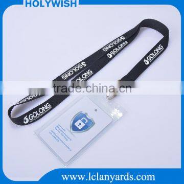 New custom soft pvc card holder lanyards for company