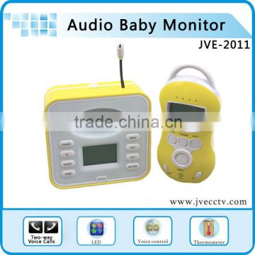 Two-way voice calls Audio Baby Monitor Wireless Temperature indication function home security JVE-2010