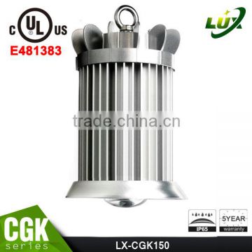 UL Approved 481383 Design Patent Free Lighting Design Crown Series Copper Heatpipe 5 Years Warranty 150W LED Industrial Lighting