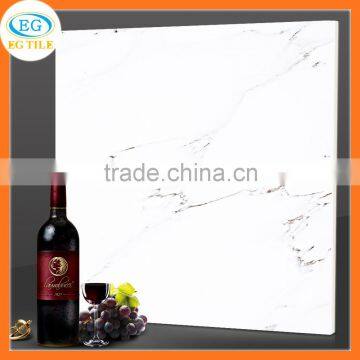 5D inkjet porcelain polished modern house ceramic glazed calacatta marble floor tile price