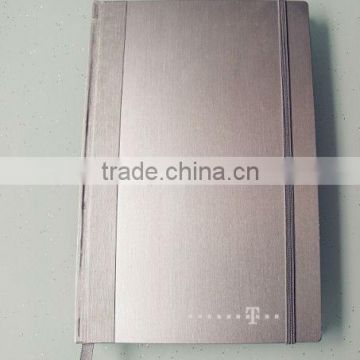 metal laser notebook with elastic closure