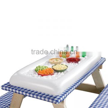 white portable inflatable salad bar for party favor