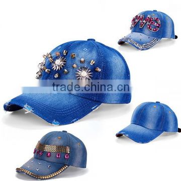 Fashion Design Cheap Denim Baseball Caps