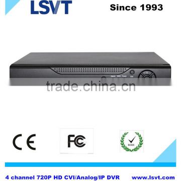 4 channel 720p HDCVI /Analog/IP Hybrid H.264 DVR support 3G, WIFI, Onvif