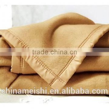 High quality low price super soft solid wool blanket