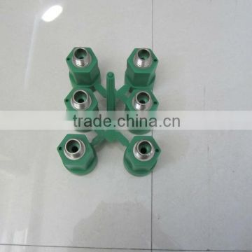 PE Male Reducing Coupling With Bronze Pipe Injection Mould/6 Cavities