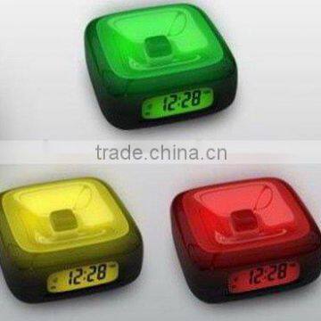 Clock,LCD clock with sensible colourful lights