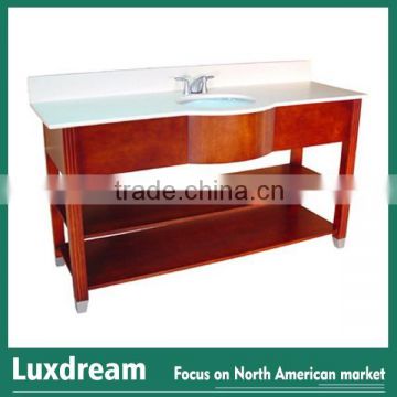 hot sell curve wooden bathroom vanity for USA market