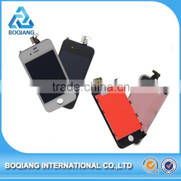 black white for apple iphone 4 lcd display touch screen digitizer , repair parts for iphone 4 lcd display