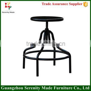 2016 modern antique industrial bar stool adjustable height