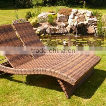 Beautiful gadern with PE rattan chair, family beach chair, hotel chair, eco frindly chair