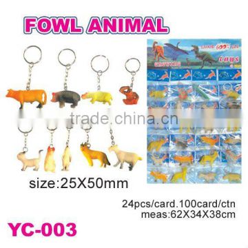 fowl animal keychain