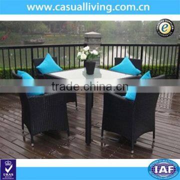 K/D All Weather Cushioned Black Rattan Garden Furniture